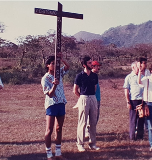 1988, Viacrucis en Catemaco.