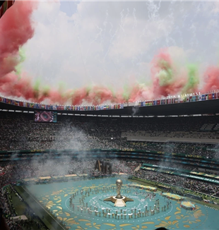 Ceremonia inaugural del mundial de fútbol en el estadio Azteca (©Ansa/Marcin Cholewinski/ZUMA Press Wire)